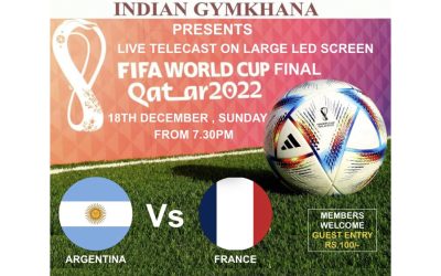 Football World Cup finals live on Large LED screen