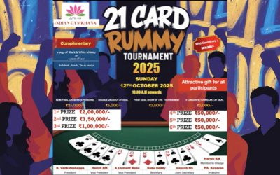 Annual Cards Tournament on 12th October, 2025