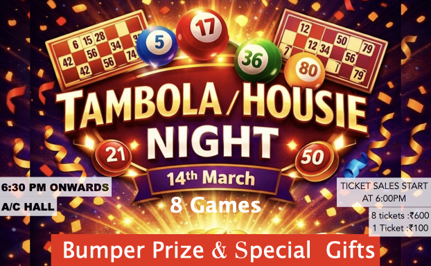 Tambola / Housie Night on 14th March 2026